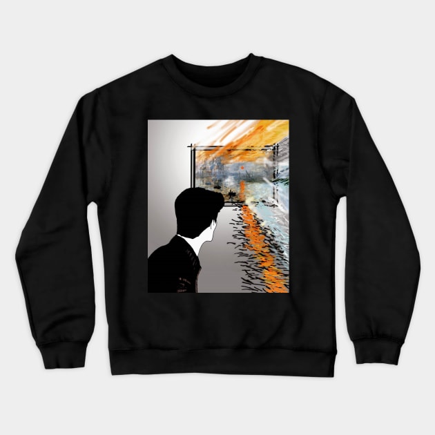 Abstract Sensitive Crewneck Sweatshirt by theprometeus